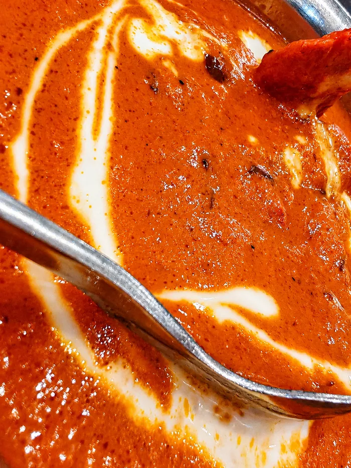 Butter chicken close-up